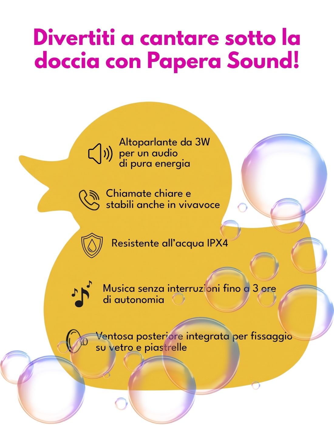 Scheda tecnica e caratteristiche dello speaker impermeabile SAIET Papera Sound