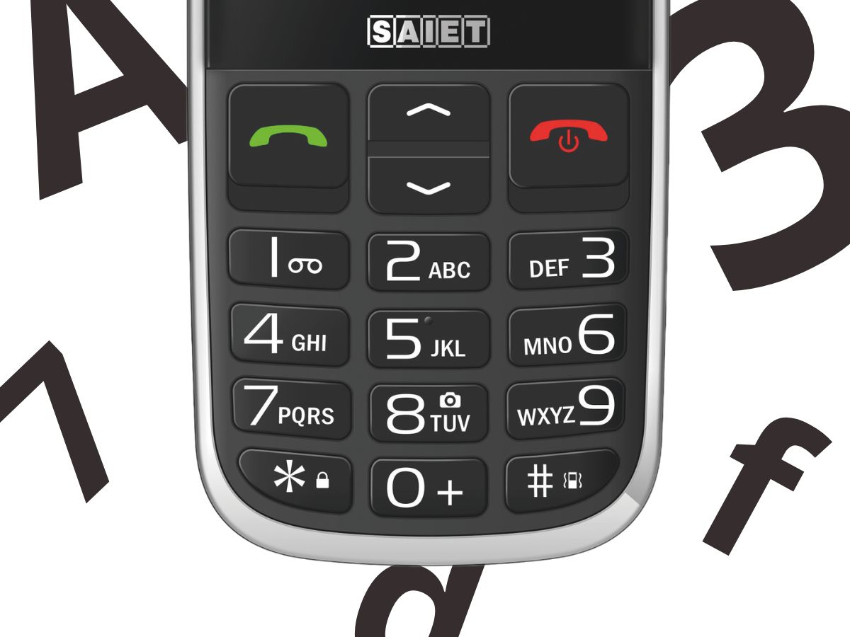 Tastiera con tasti grandi e display a colori